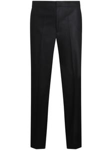 Шерстяные брюки прямого покроя Jil Sander, черный