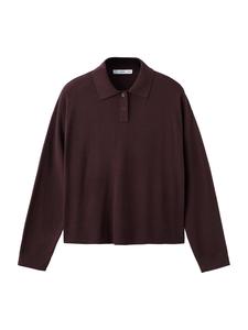 MANGO Свитер 'LUCCAP' в темно-красном цвете