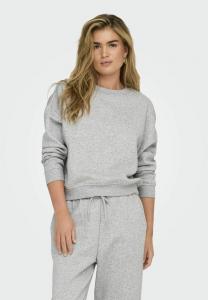 Толстовка ONLY Sweatshirt, Light Grey Melange/Grey