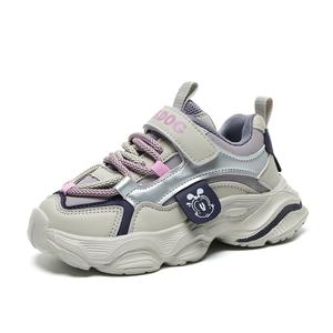 Нескользящие водонепроницаемые низкие детские кроссовки для повседневной носки BOBDOG, фиолетовый