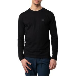 Hugo Boss Мужские черные футболки с круглым вырезом