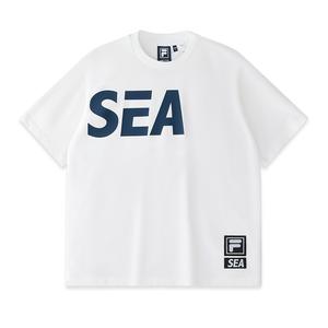 Футболка унисекс стандартная белая FILA FUSION