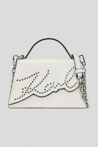 Кожаная сумка Karl Lagerfeld, белый