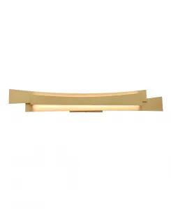 5,20-Дюймовый металлический светодиодный светильник Candora для туалетного столика Cwi Lighting, brass