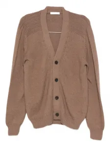 Кардиган из шерсти альпаки Cruciani, коричневый