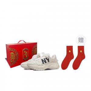 MLB Женские кроссовки Big Ball Chunky Perfect Match Of Joy, устойчивые к истиранию, низкие, массивные, цвета слоновой кости