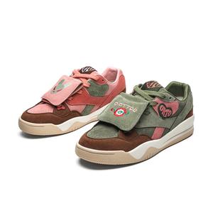 Оригинальные непарные кроссовки Niche износостойкие дышащие нескользящие низкие скейтбордские унисекс OUBT, зеленый