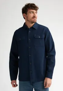 Однотонная рубашка с длинными рукавами «аврора» Petrol Industries, Navy Blue