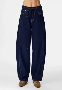 Джинсы barrel fit pcfenna свободного кроя Pieces, Dark Blue Denim