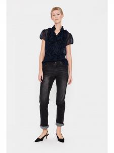 Рубашка с длинными рукавами LiljaSZ, прямого кроя, в цвете Ночное небо. SAINT TROPEZ