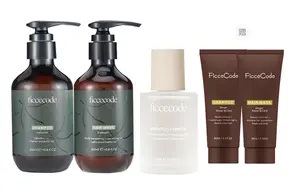 Шампунь и кондиционер от перхоти с маслом эвкалипта для снятия зуда, контроля жира и стойкого аромата FicceCode, Eucalyptus Wash Set 300ml*2 + Hair Oil 80ml