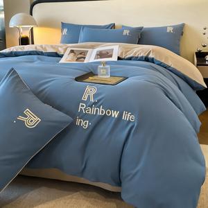 FUANNA Комплект постельного белья на 2-метровую кровать, 7 предметов: 2 наволочки, пододеяльник, 2 наперника