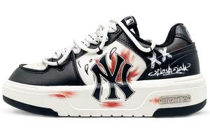 Кроссовки для скейтбординга Chunky Liner унисекс с низким верхом, черные/белые/красные Mlb