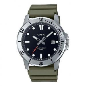 Часы analog 'olive green' Casio, зеленый