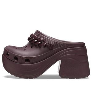 Сандалии siren chain clog 'dark cherry' Crocs, фиолетовый
