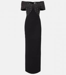 Платье-бюстье Ederson из декорированного крепа Rebecca Vallance, Black