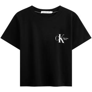 Женские футболки с круглым вырезом, умеренно прямой крой Calvin Klein, beh-space черный