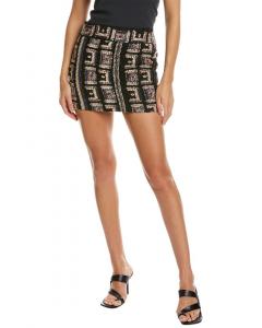 Мини-юбка из смеси шерсти IRO Labin, черный