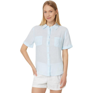 Рубашка Lilly Pulitzer Lynnie Button-Down, цвет Hydra Blue X Resort White