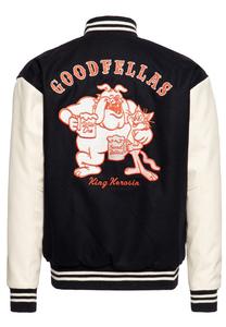 Толстовка King Kerosin King Kerosin Baseball Leder Jacke Goodfellas Beer, черный