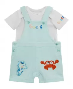 Комплект для мальчиков: боди и комбинезон из махры (2 предмета) GUESS