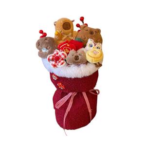 OLOEY Креативная красная плюшевая кукла в виде букета цветов, высота 30см