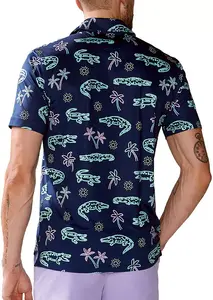 Мужская легкая футболка-поло chubbies Performance, цвет Neon Glades