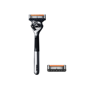 Fengsu 5 Fengyin Zhisun Gravity Box, бритвенные станки ручные Gillette, three-piece set: zhishun razor stand+zhishun razor heads*2