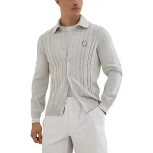 Рубашка с короткими рукавами Brunello Cucinelli, mist белый