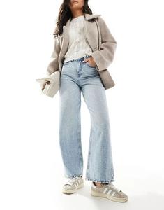 Джинсы Tokyo wide fit выбеленного синего цвета JJXX