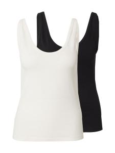 Топ WEEKDAY Piper, черный/белый