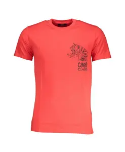 Футболка с принтом головы красного тигра Cavalli Class, красный