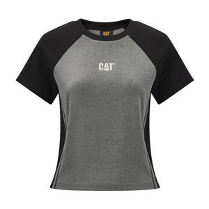 Футболка женская CAT, темно-серый