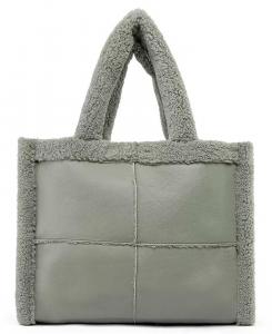 Большая сумка из шерпа Like Dreams, зеленый