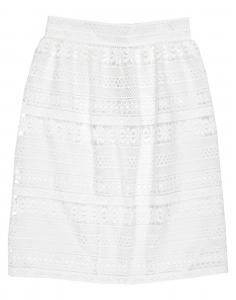 Юбка миди Burberry, белый