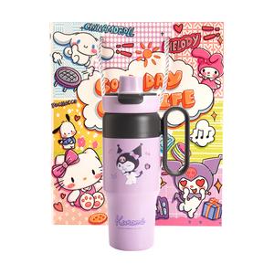Sanrio Термос Yugui Dog Kuromi Box высококачественный, фиолетовый/белый, 600 мл