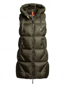 Стеганый жилет с капюшоном Parajumpers, зеленый