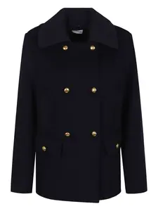 Двубортный бушлат с золотыми пуговицами P.A.R.O.S.H., синий