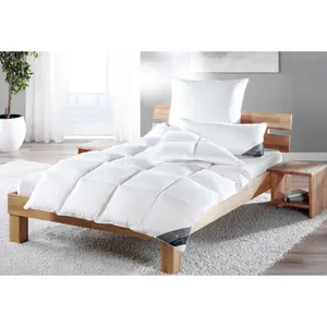 Пуховое одеяло + подушка Haeussling «Милая мечта» (экономный набор), белый