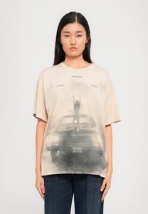 Футболка Dondup Print T-shirt, Lievito/Off-White