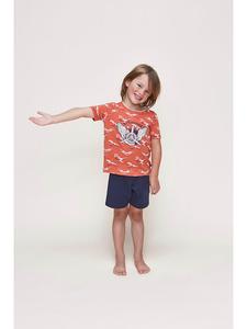 Charlie Choe Пижама "Wild flight" темно-синего/оранжевого цвета
