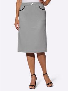 Юбка-слипон цвета серый камень WITT WEIDEN