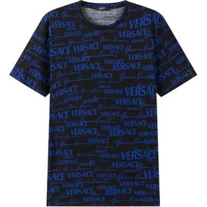 VERSACE Футболка унисекс синяя