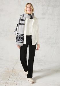 Шарф GEMUSTERTER Cecil, серебряный