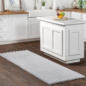 nuLOOM ковер 77 x 244 см Cozy Plush, машинная стирка, нескользящий, мягкий пушистый ворс для гостиной спальни детской комнаты домашний декор, Jeni Silver