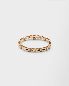 Браслет Eternal Gold Bow из желтого золота с выращенными в лаборатории бриллиантами Prada, золото/белый