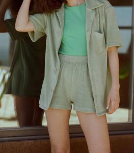 Рубашка для боулинга Tommy Terry в цвете Sage GIL RODRIGUEZ