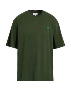 Футболка Maison Kitsuné, темно-зеленый