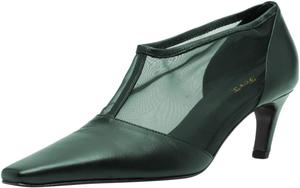 Женские сексуальные сетчатые туфли FOWT с квадратным носком, невысокий каблук типа «кикуна», ботильоны, на молнии, модная обувь для вечеринок и танцев, размер 4-16 США, Green