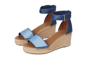Туфли Franco Sarto Clemens Raffia Espadrille Wedge Heel Sandals, Denim Blue Raffia